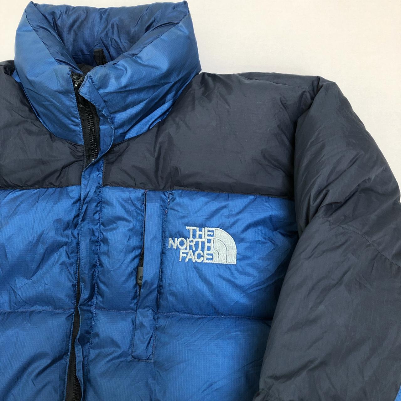 The North Face 800 series puffa jacket in blue and... - Depop