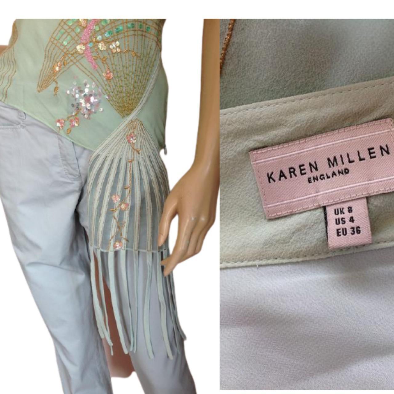 Karen Millen Women's Green Blouse (4)