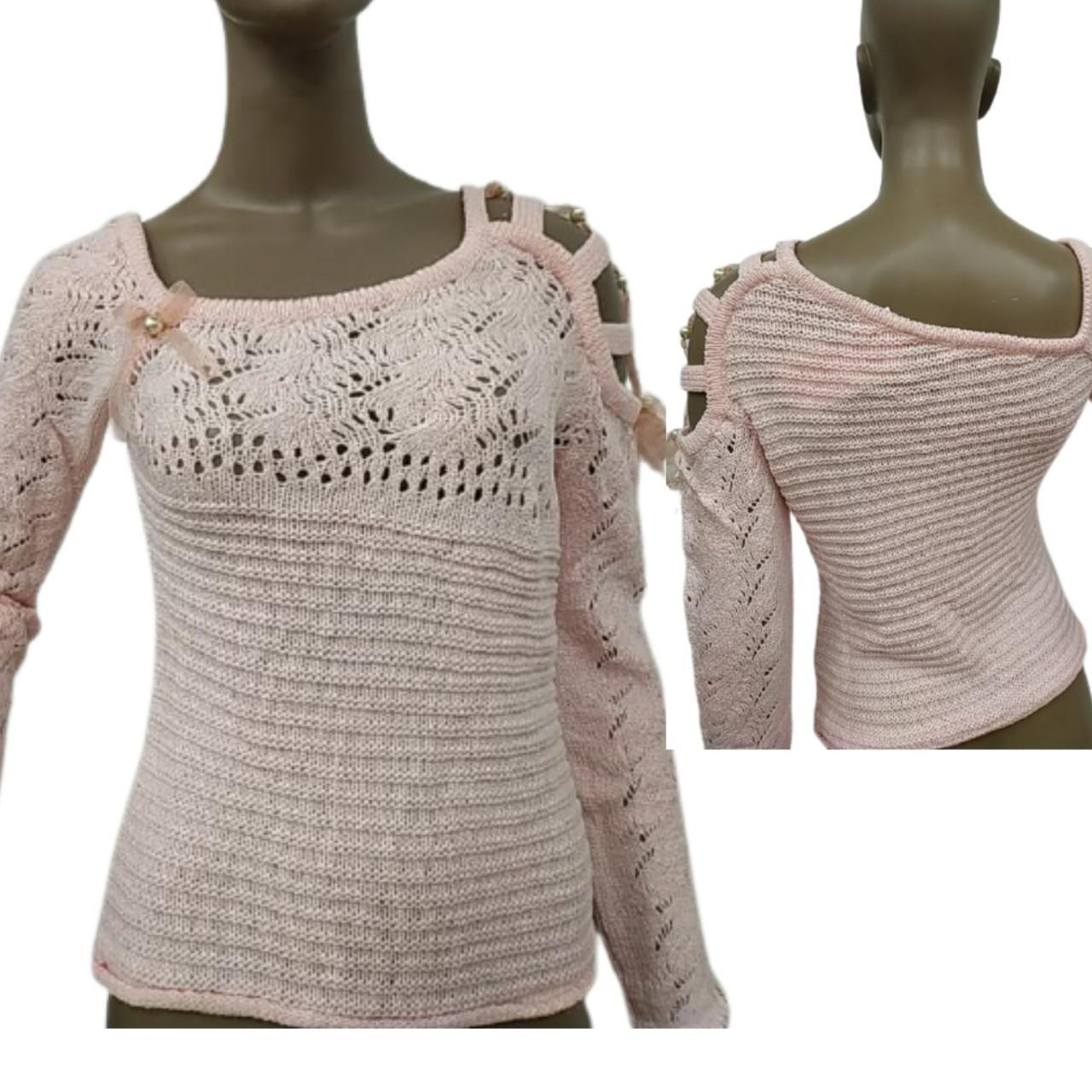 Cute y2k pale pink jumper Size XS/S New condition... Depop