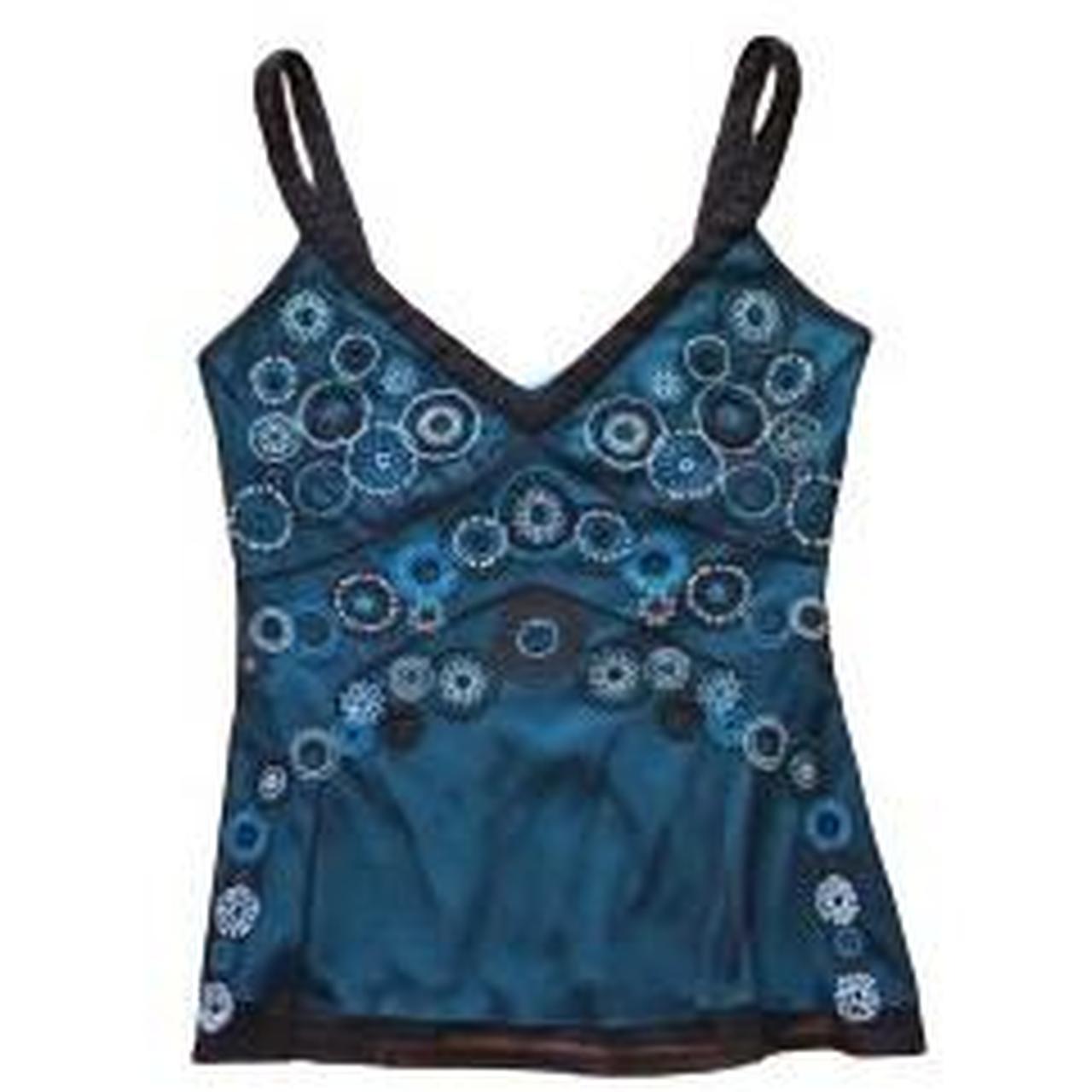 David Emanuel Women's Blue and Green Vest