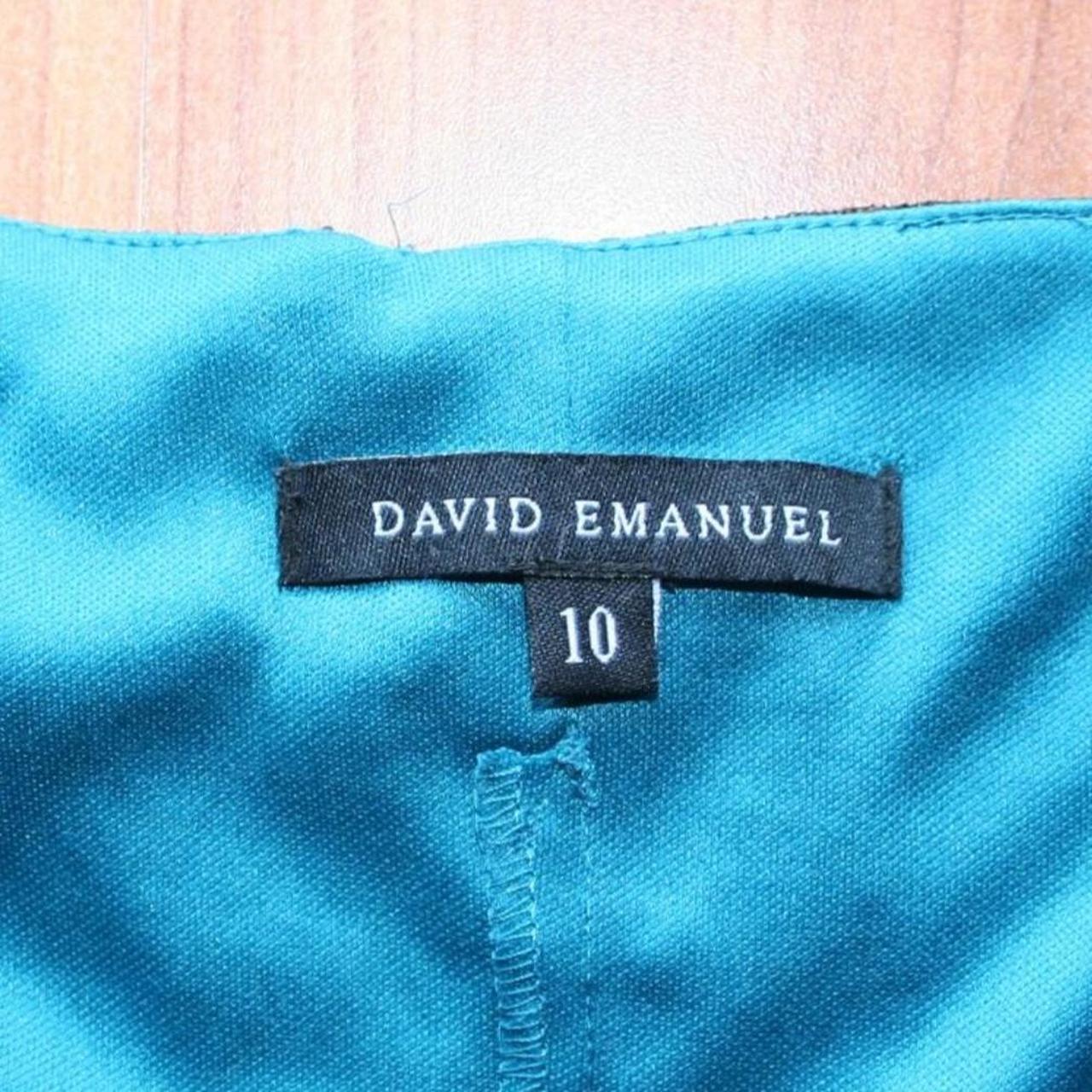 David Emanuel Women's Blue and Green Vest (2)
