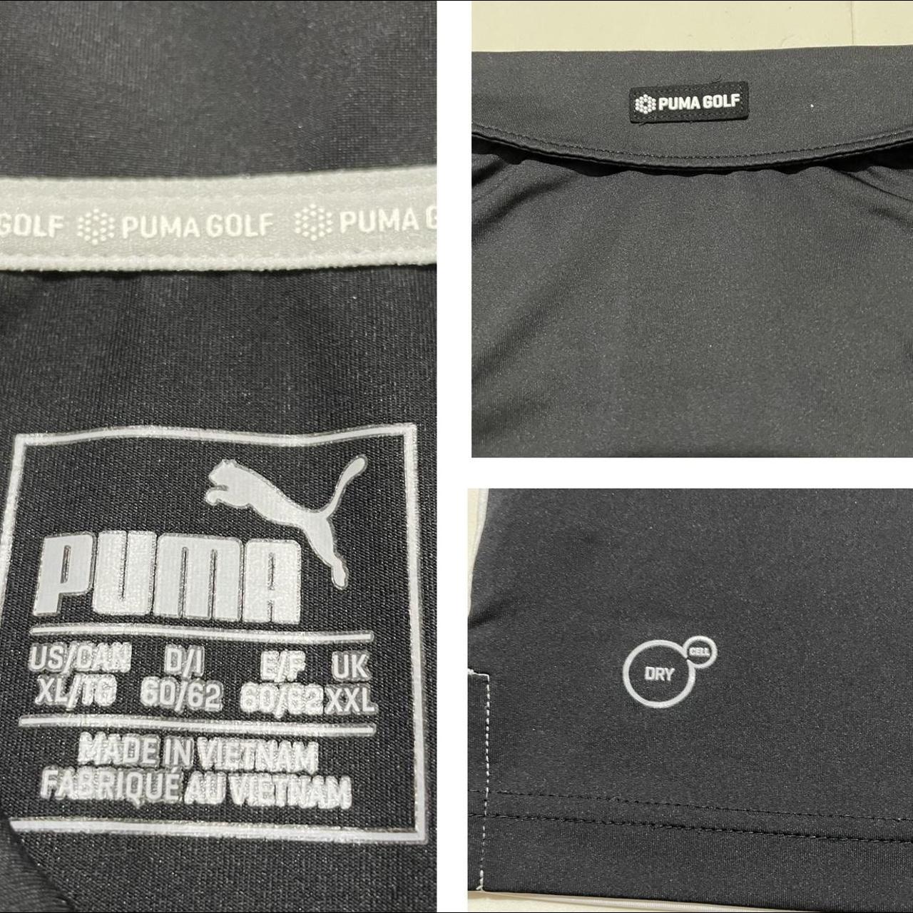 Puma Men's Black and White T-shirt | Depop