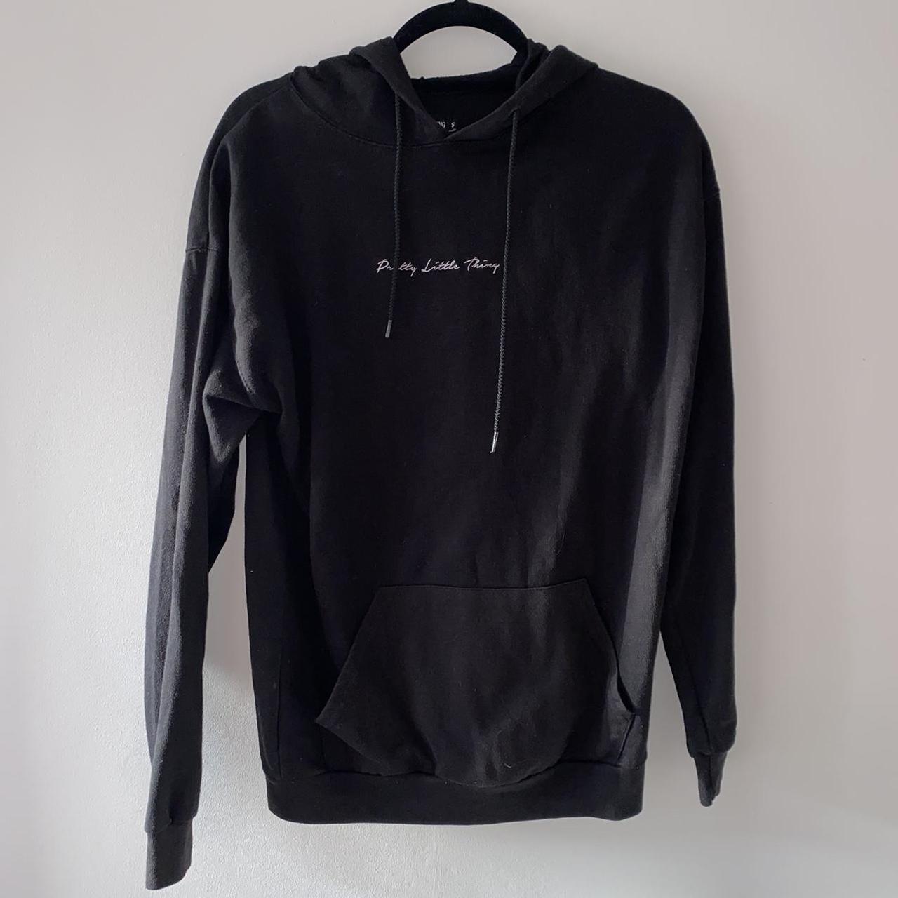 black prettylittlething hoodie in size S🖤 free... - Depop