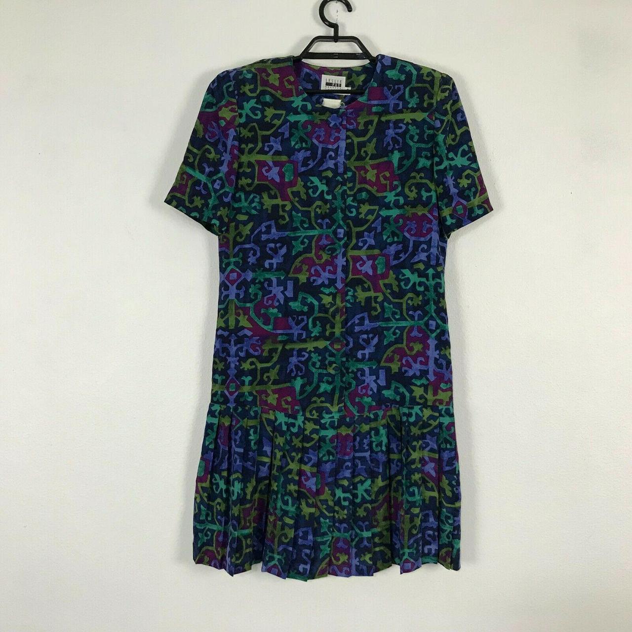 Vintage S Leslie Fay Scooter Dress Size P Depop