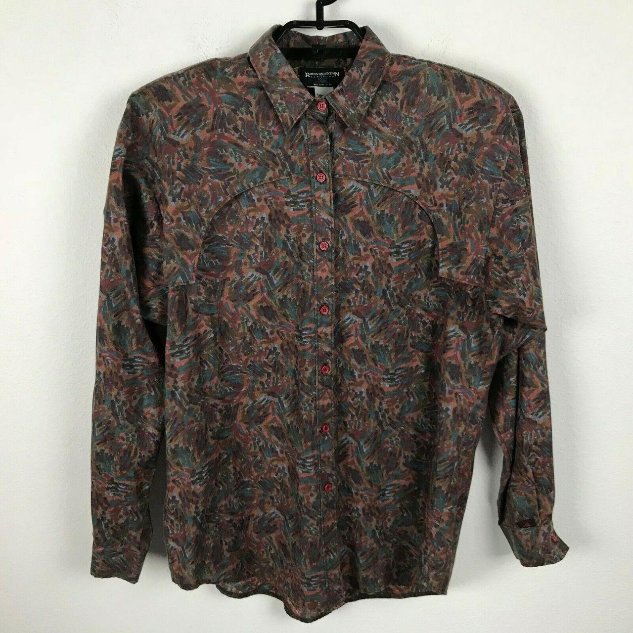 Rocky Mountain Women's Brown and Purple Blouse | Depop