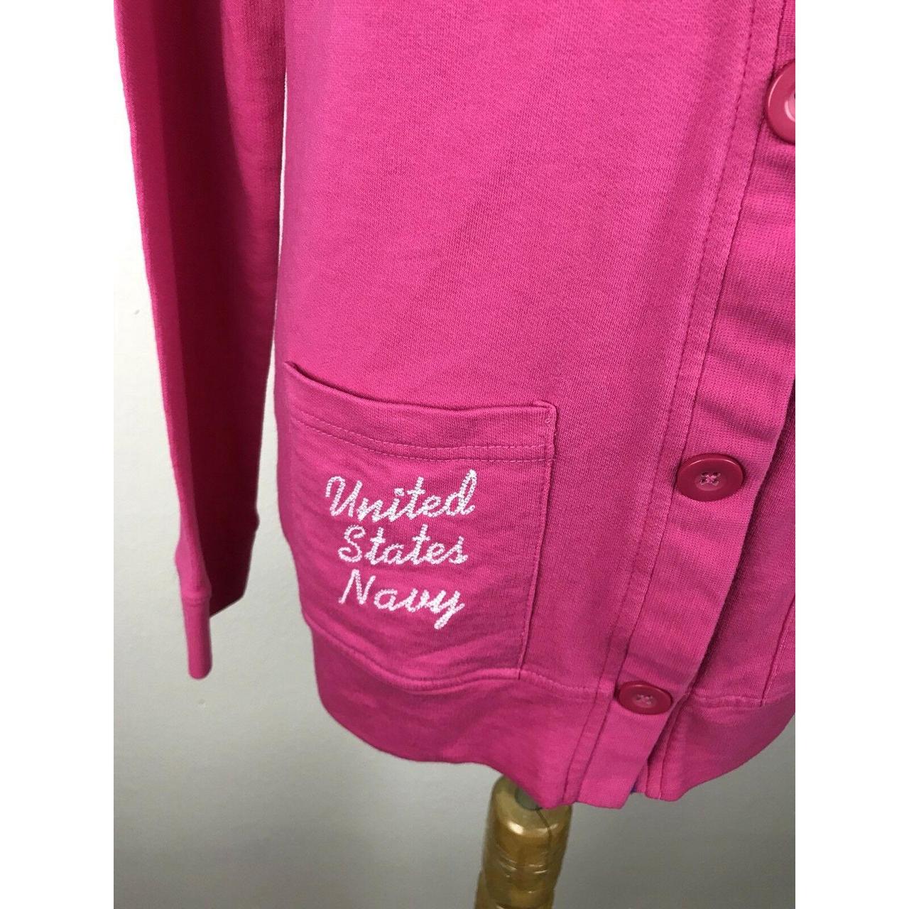 Champion Women's Pink and Navy Cardigan (3)