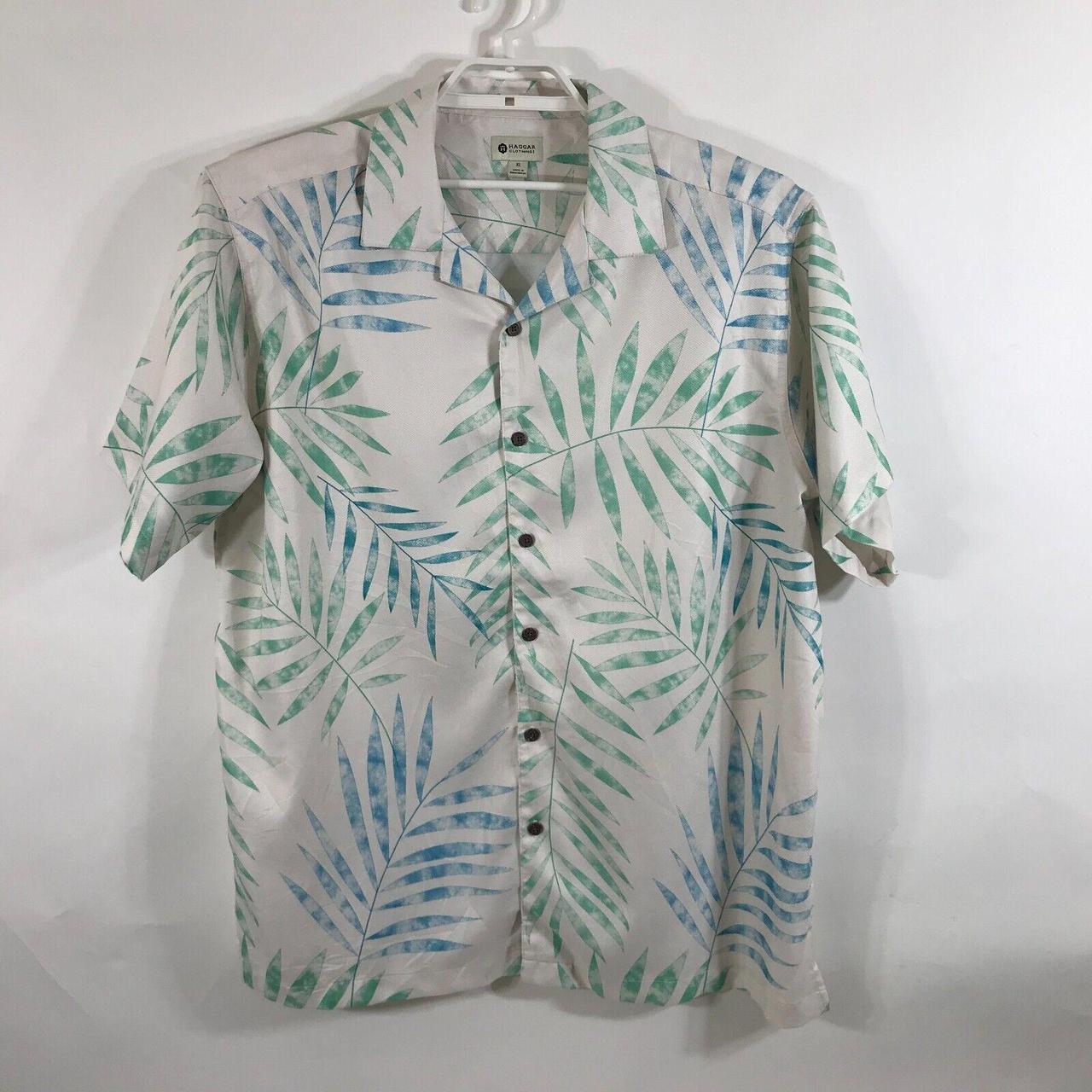 Haggar Hawaiian Shirt Mens Size XL Multicolor Floral... - Depop