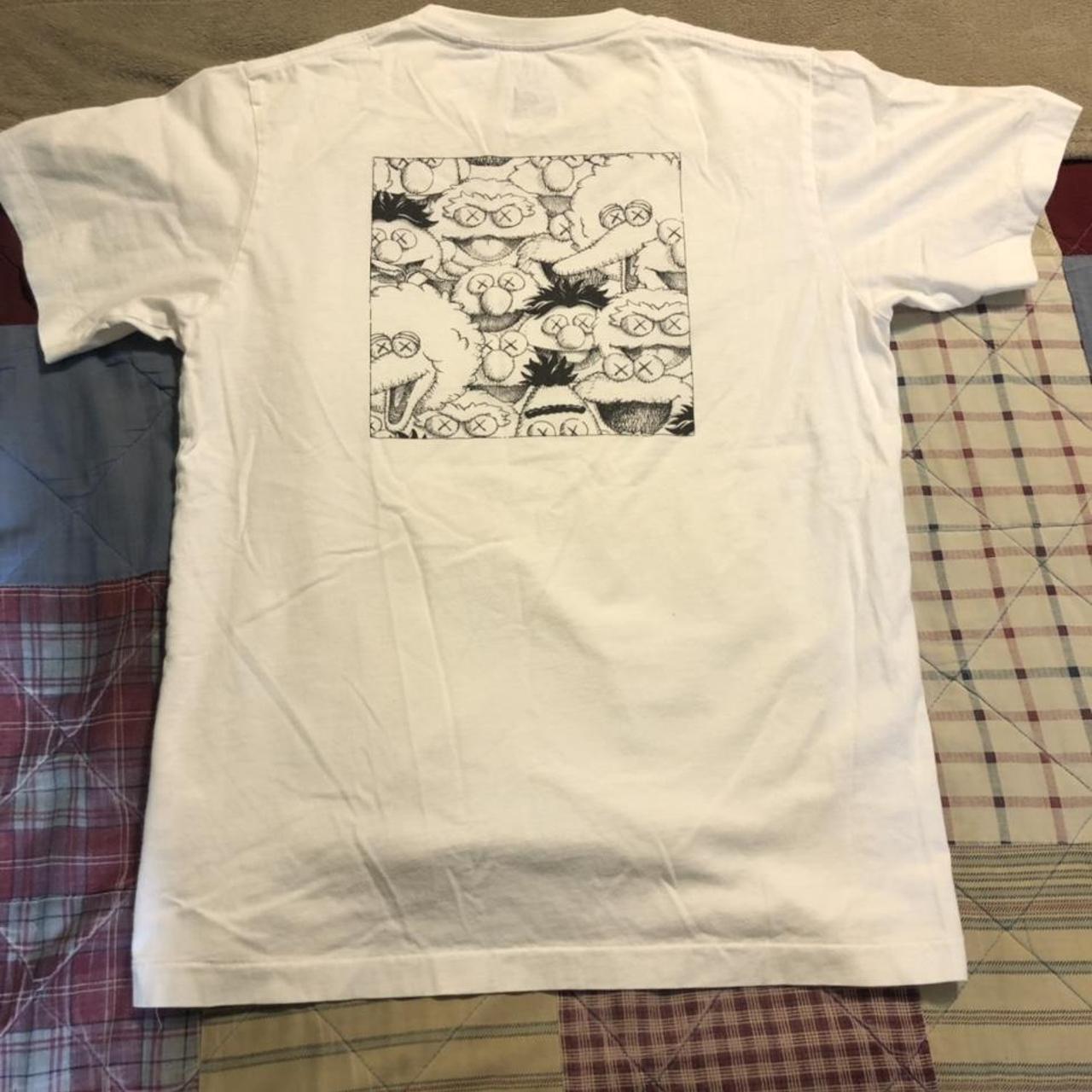 Kaws Men's White T-shirt (3)