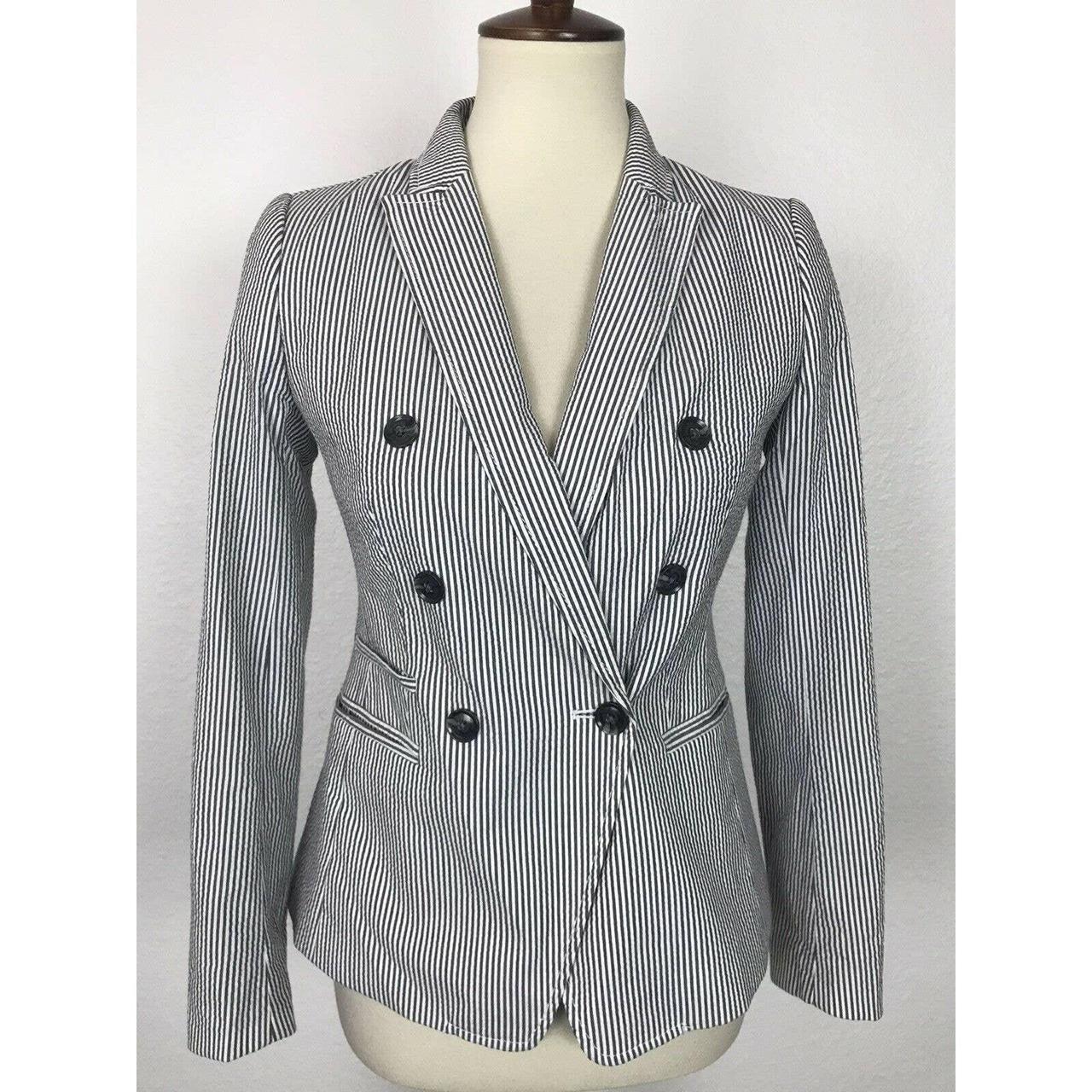 banana republic seersucker blazer