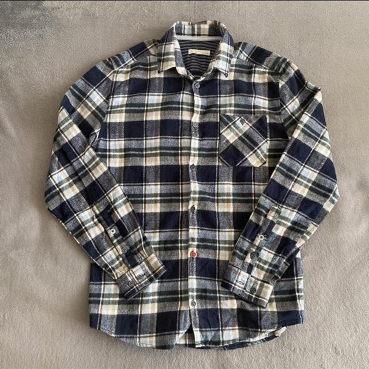 Men's Blue and Grey Shirt | Depop