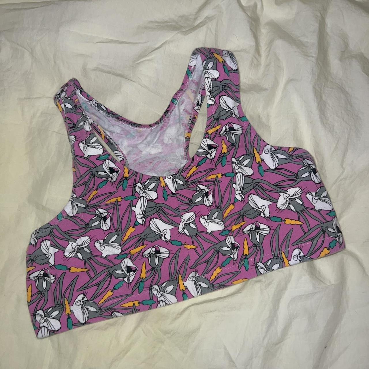 🥕 Bugs bunny racer back sports bra 🥕 Bottom elastic... - Depop