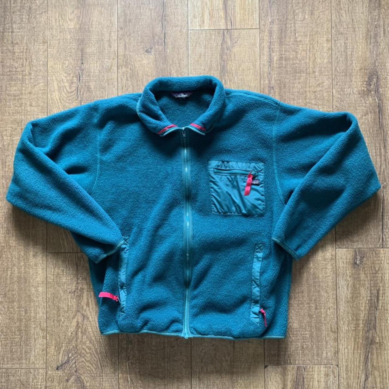 Vintage 90s Patagonia Deep Pile Fleece Jacket!... - Depop