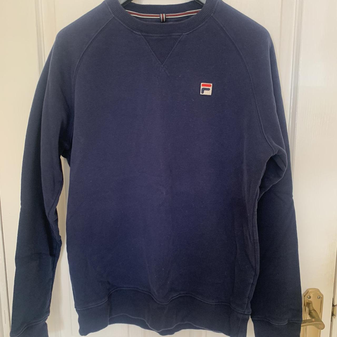 Fila Men's Navy Sweatshirt | Depop