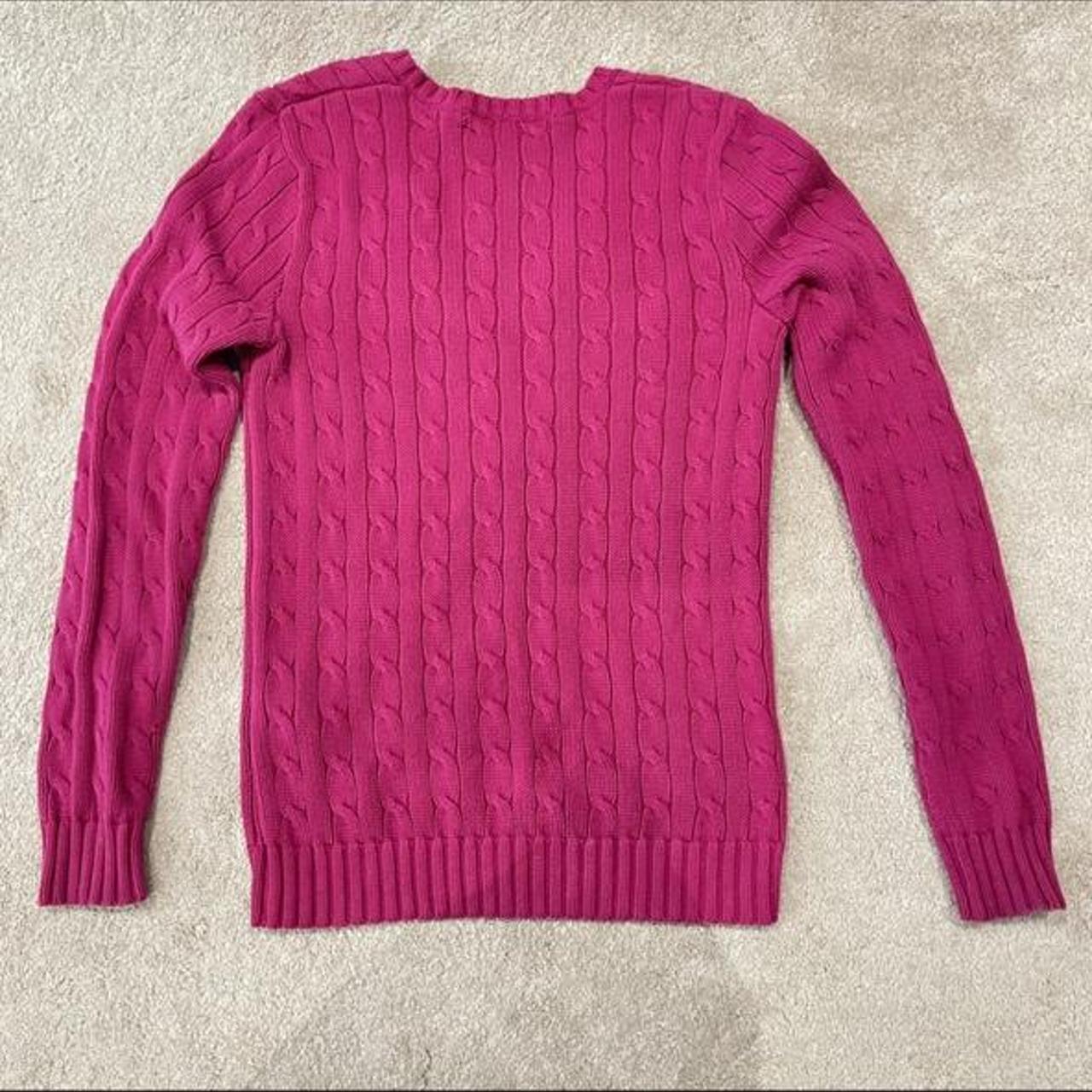 Pink Ralph Lauren Sport sweater Size XS Selling for... - Depop