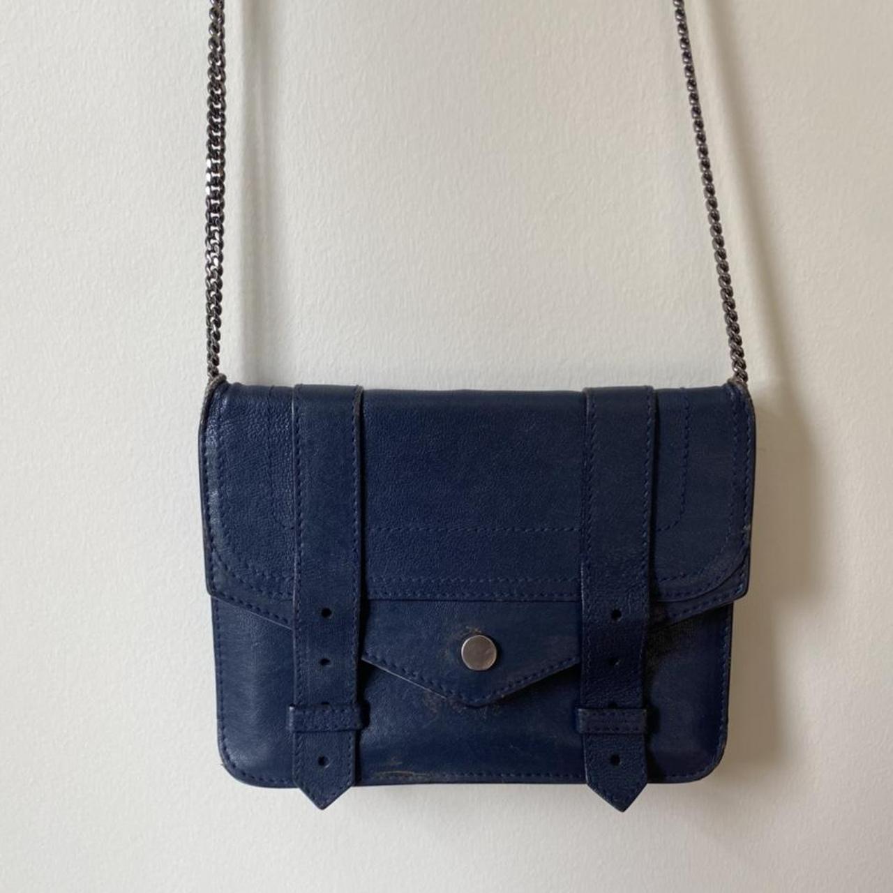 Proenza Schouler Wallet on Chain in Navy Depop