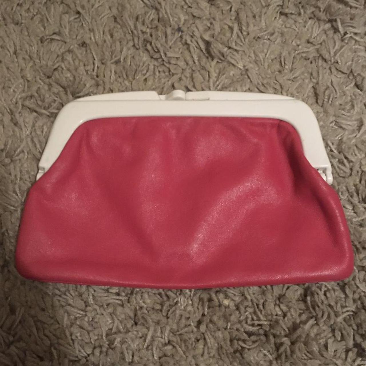 True vintage 1960s Mod pink clutch bag. A proper... - Depop