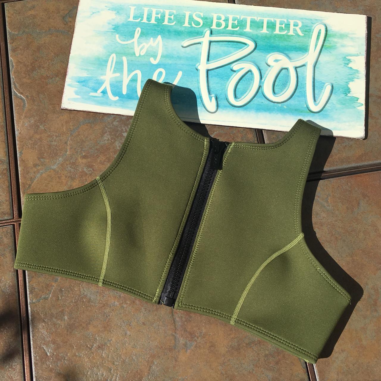 ✨Hoaka Swimwear Ellie-Khaki Set with in front