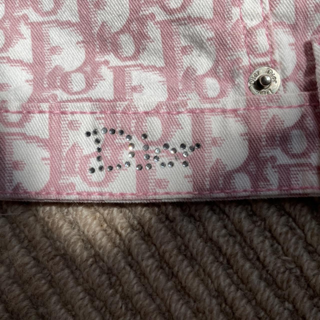 Vintage Christian Dior pink monogram logo pattern - Depop