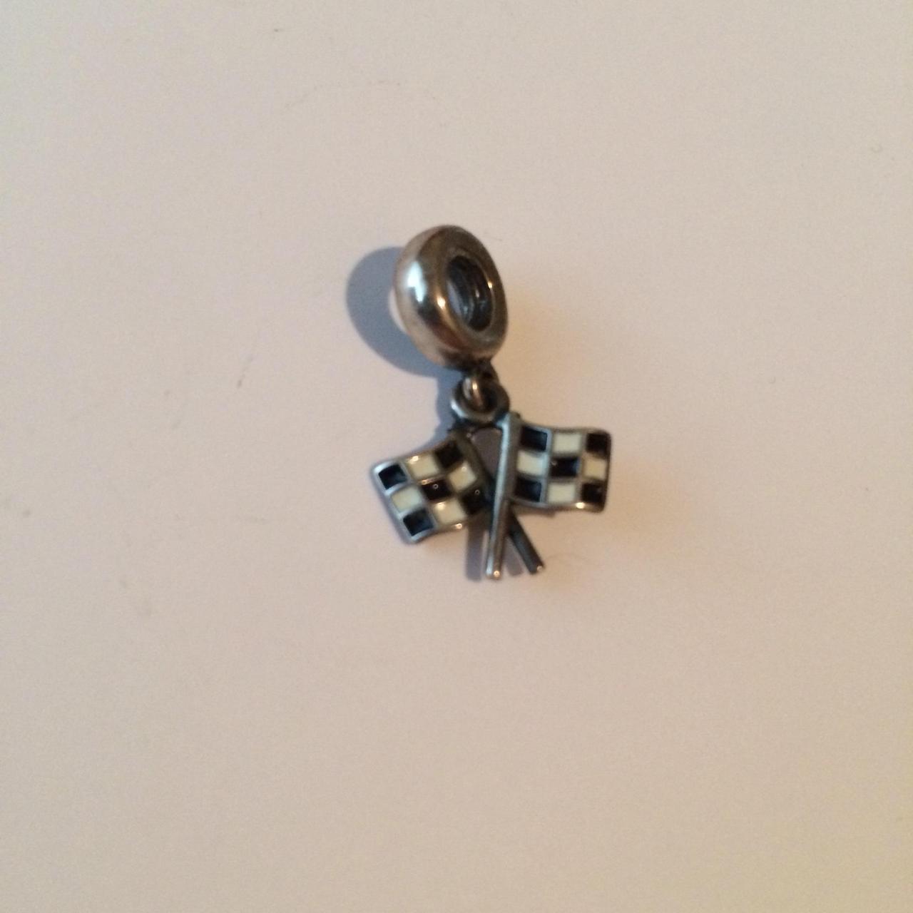 Racing flags pandora charm Sterling silver for... Depop