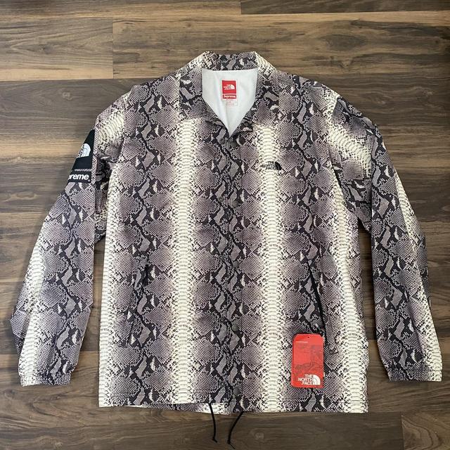 North face x top supreme snakeskin