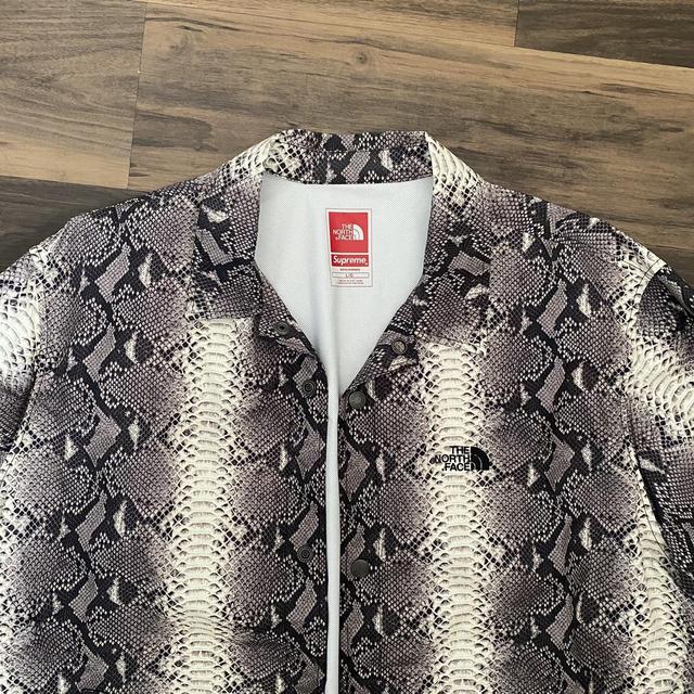 Supreme North Face Snakeskin Taped Seams Coaches... - Depop