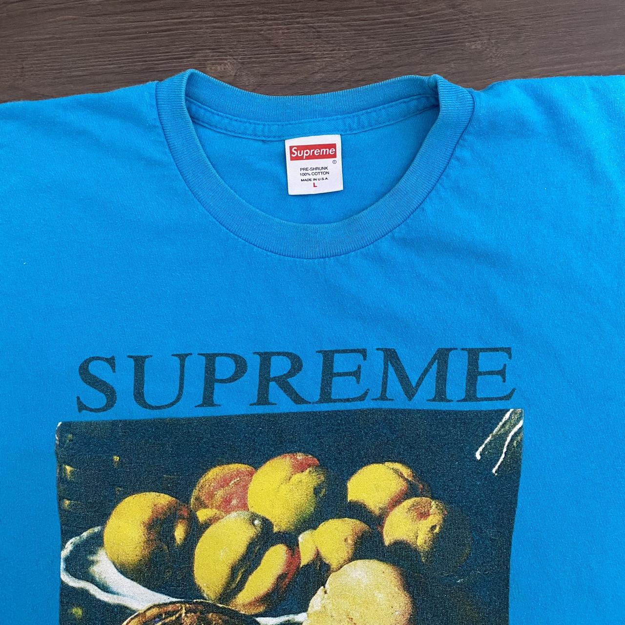 ✨bundle for free shipping✨ Blue supreme long sleeve - Depop