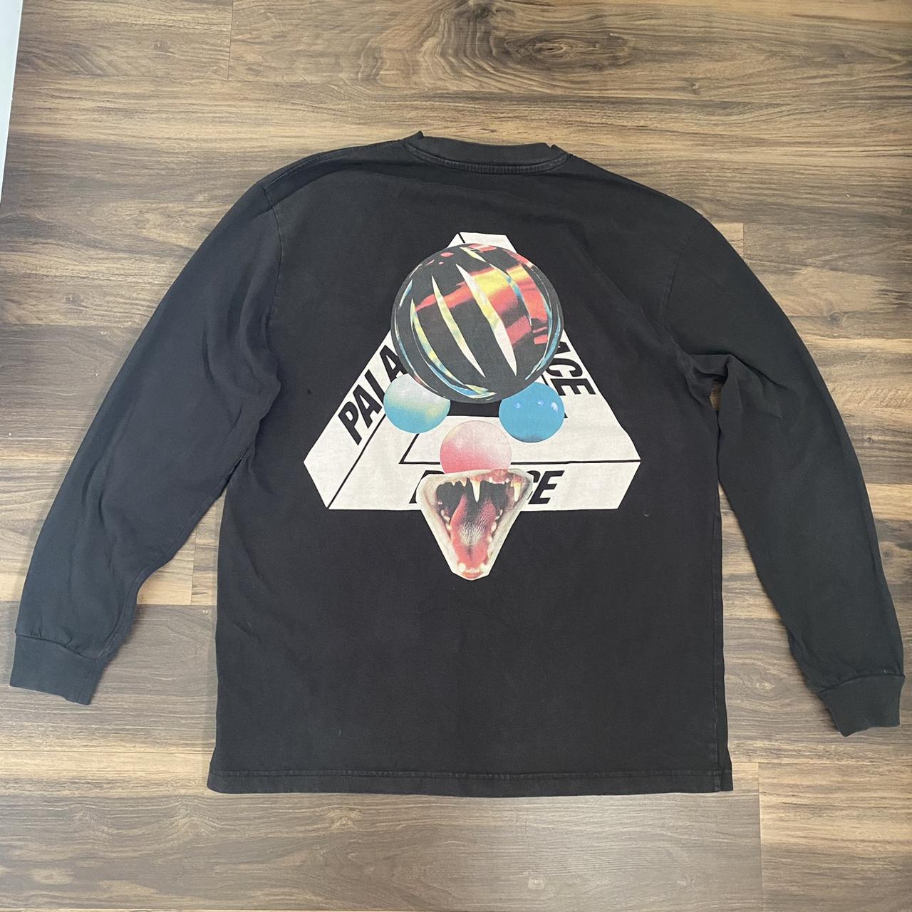 Palace Sans Tri Ferg Long Sleeve T-Shirt in Black... - Depop