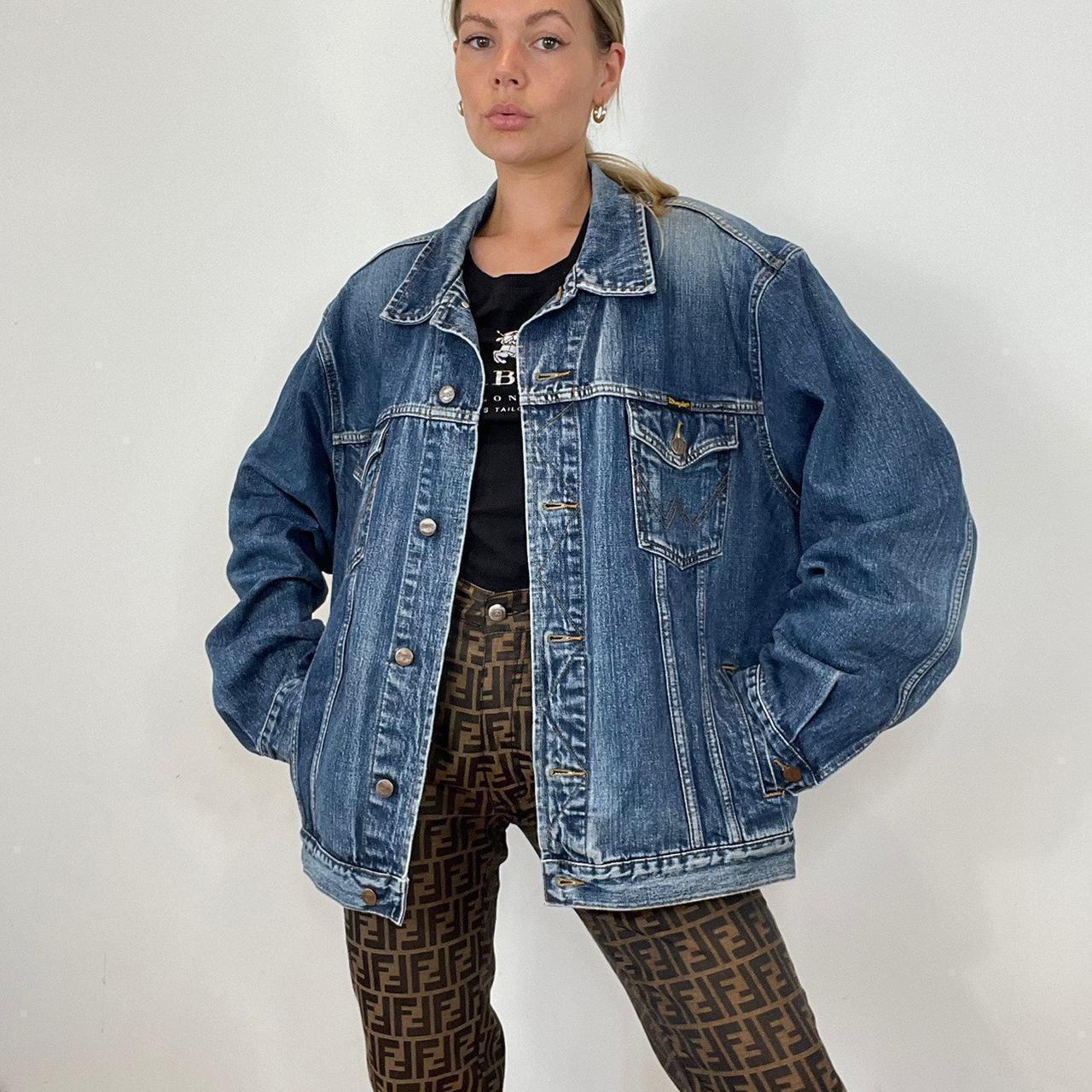 wrangler oversized denim jacket