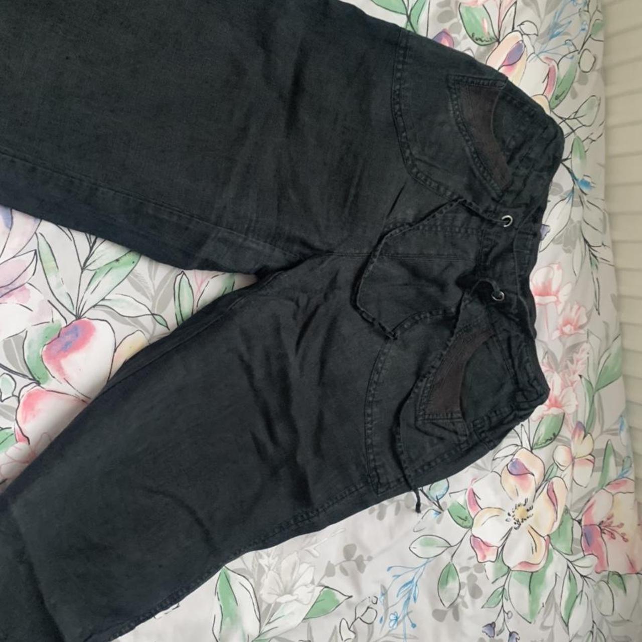 linen pants low rise pants lowrise linenpants Depop