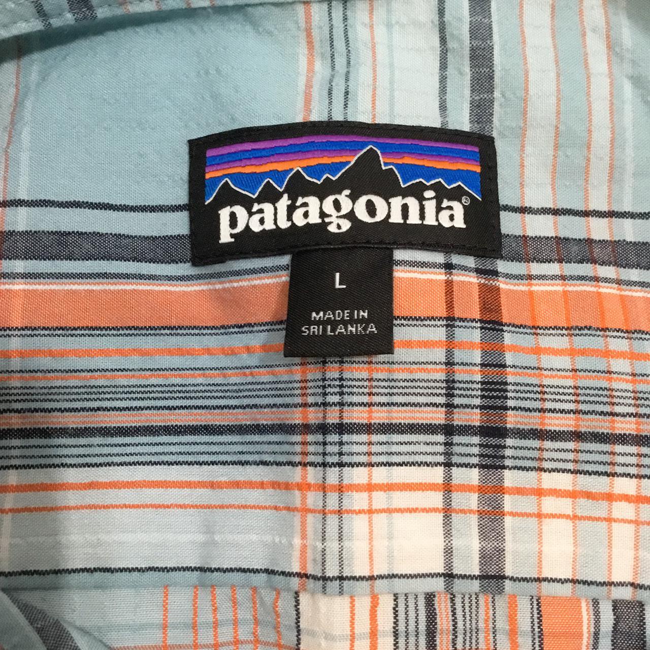 Stunning Patagonia plaid poly cotton short sleeve... - Depop