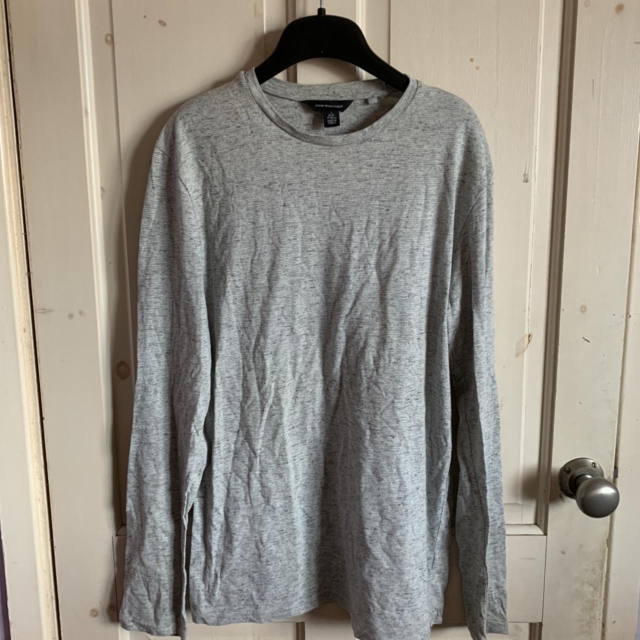 ༄Primark thin grey long sleeve top. Size: S. Can fit... - Depop