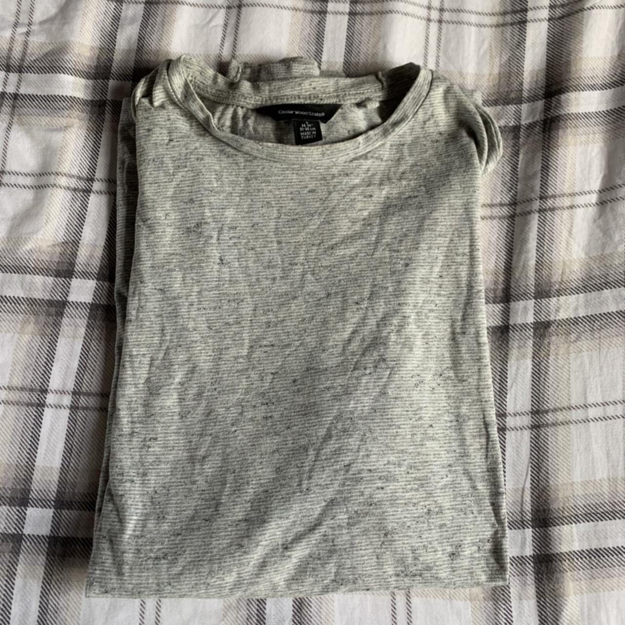 ༄Primark thin grey long sleeve top. Size: S. Can fit... - Depop