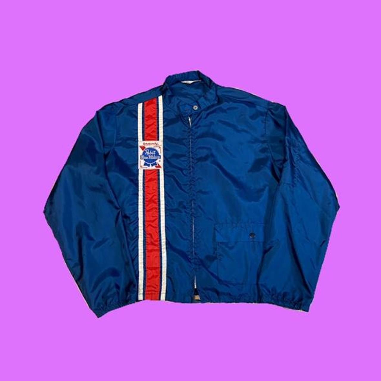 Vintage 80's Pabst Blue Ribbon Beer Zip Up...