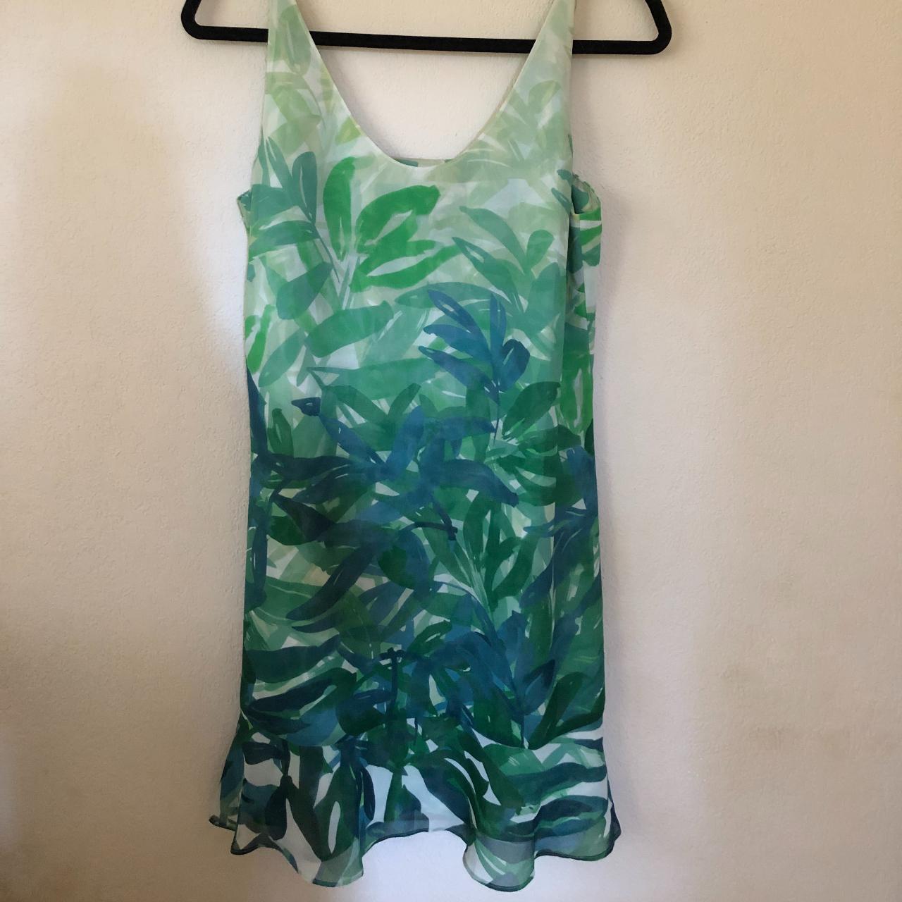 Hunter Women's Green and Blue Dress | Depop