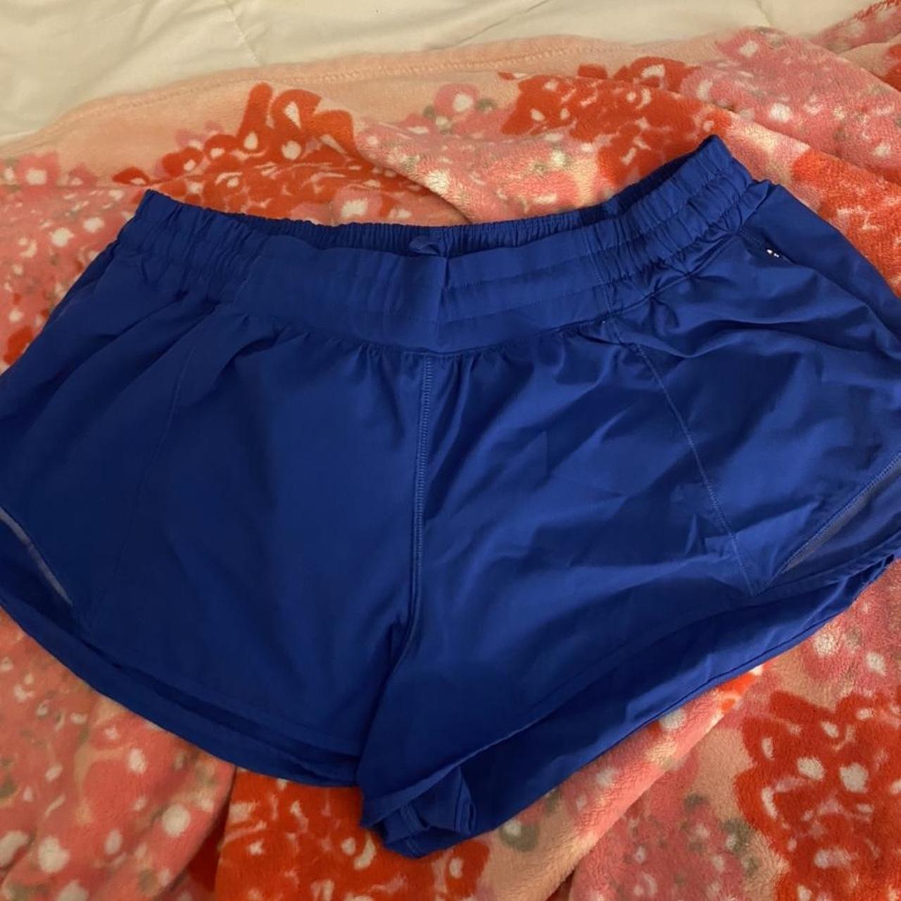 poolside blue hotty hot shorts 2.5 low rise size... - Depop