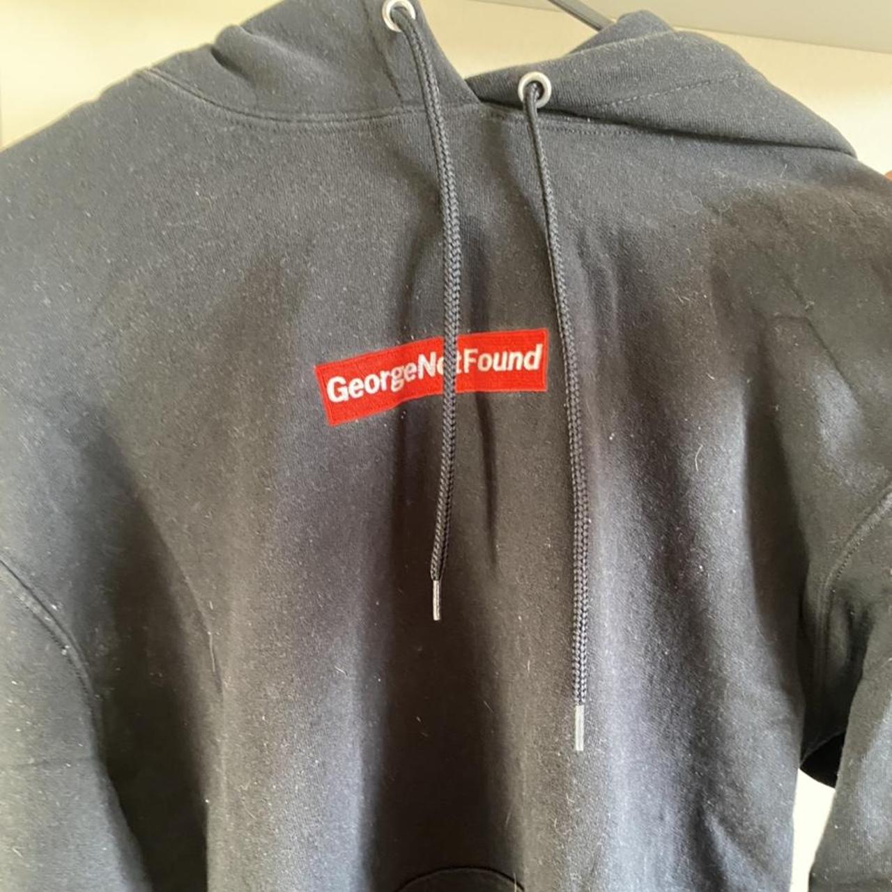 georgenotfound hoodie black, original logo