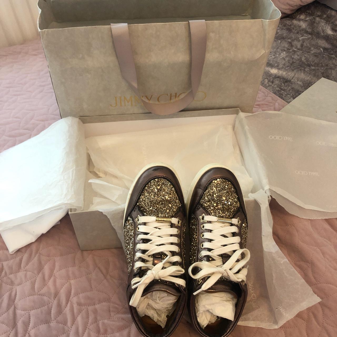 sparkly jimmy choo trainers