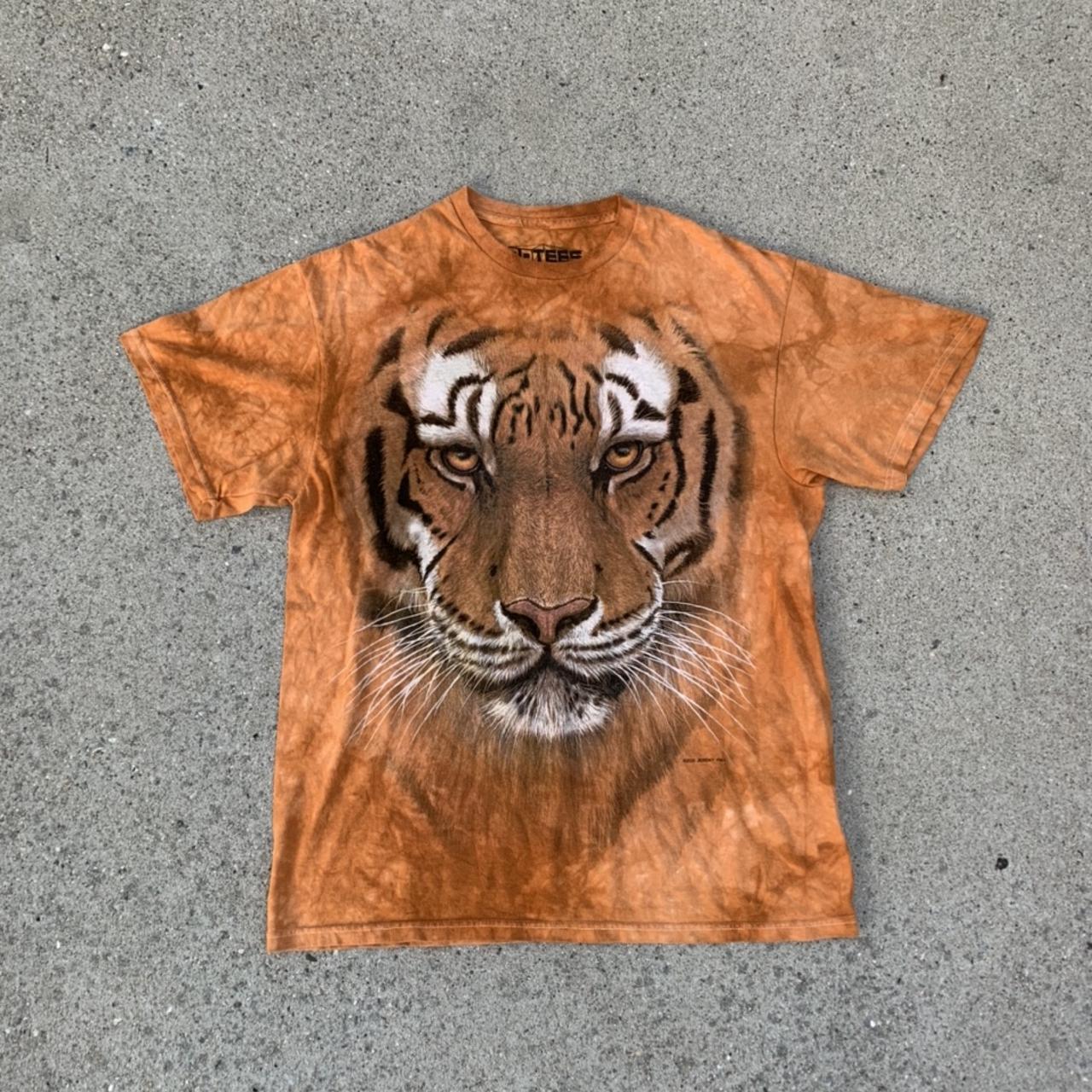 Bengals Tiger Striped Reverse Tie Dye Shirt