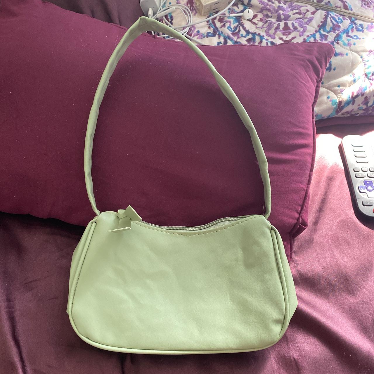 Sage green baguette bag hotsell