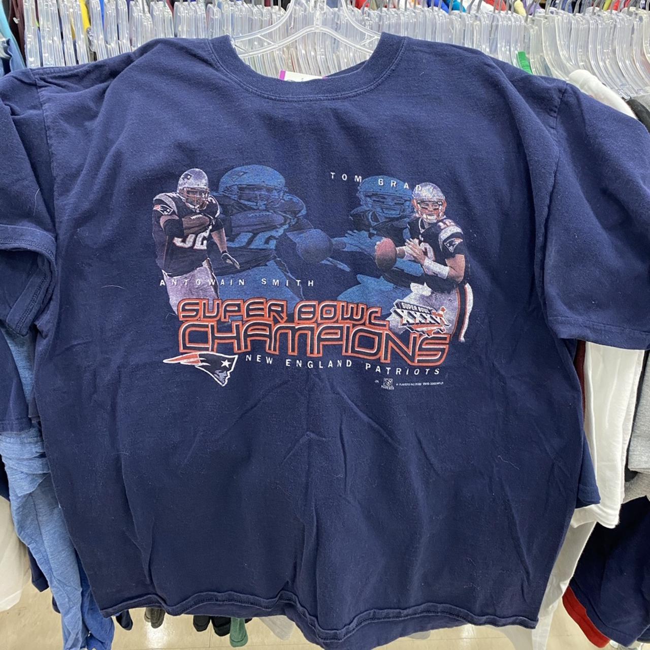 Vintage Patriots Tom Brady Championship Shirt - Depop