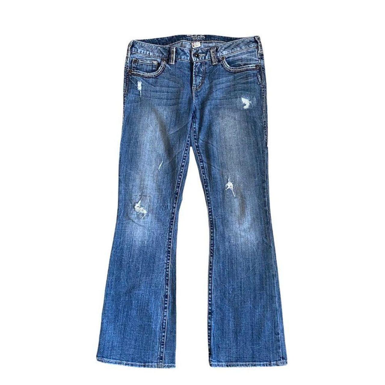 Silver Jeans Alex Distressed Denim Jeans. Bootcut.... - Depop