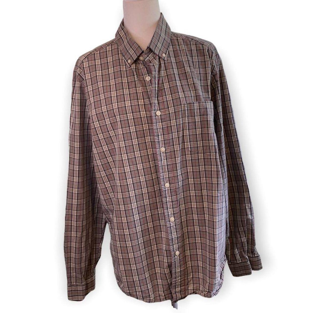 Eddie Bauer Legend Wash Plaid Button Front Shirt SZ... - Depop