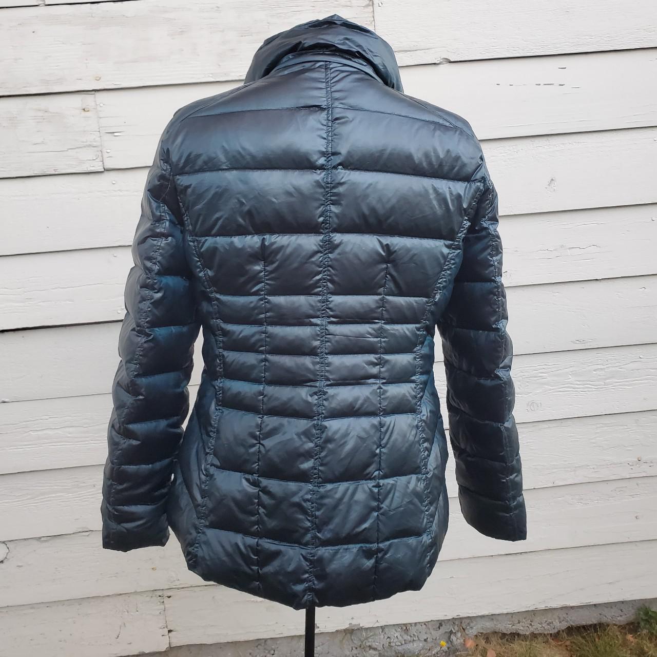 andrew marc warm winter blue green down puffer... - Depop