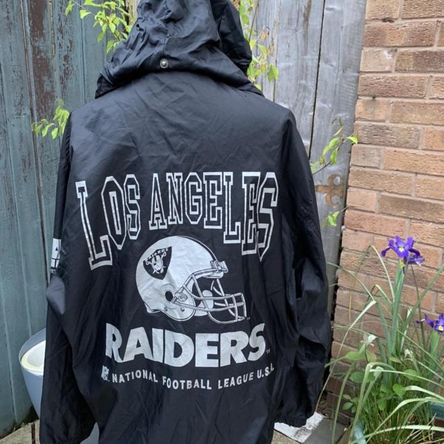 Los Angeles raiders light weight jacket. NFL - Depop