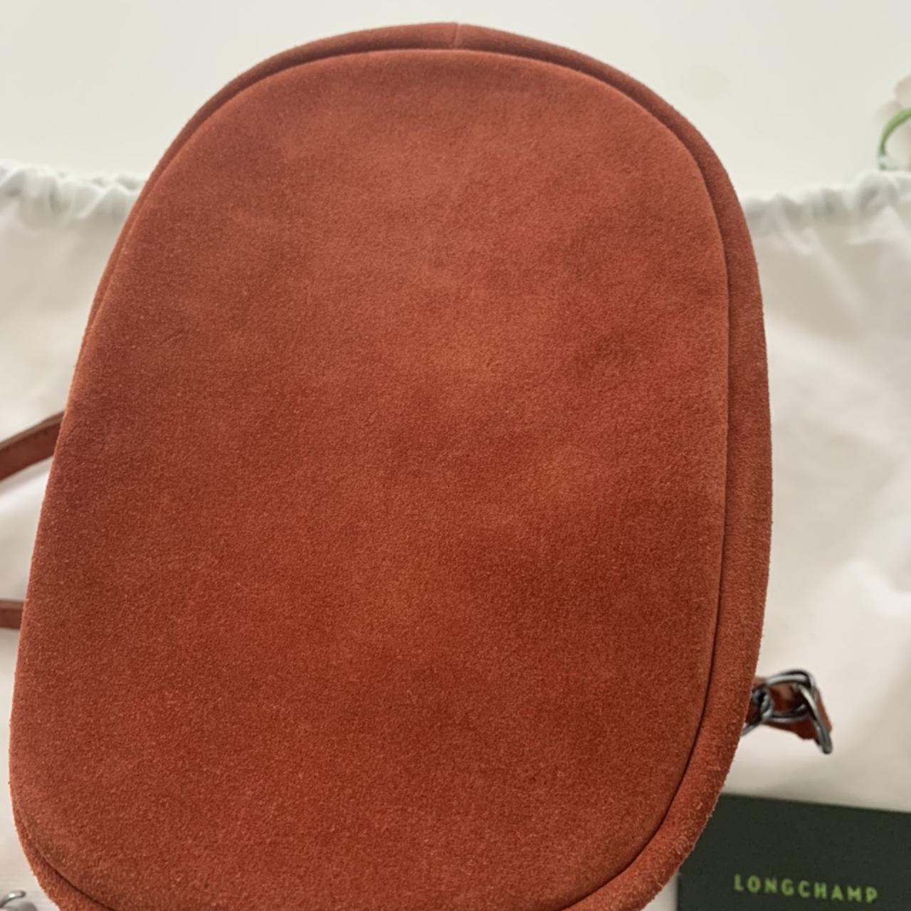LONGCHAMP Suede bucket bag (small) In immaculate... - Depop