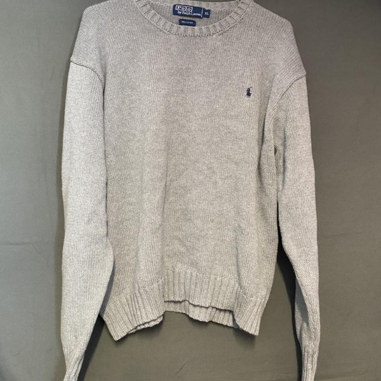 Polo Ralph Lauren Grey Sweater Perfect condition,... - Depop