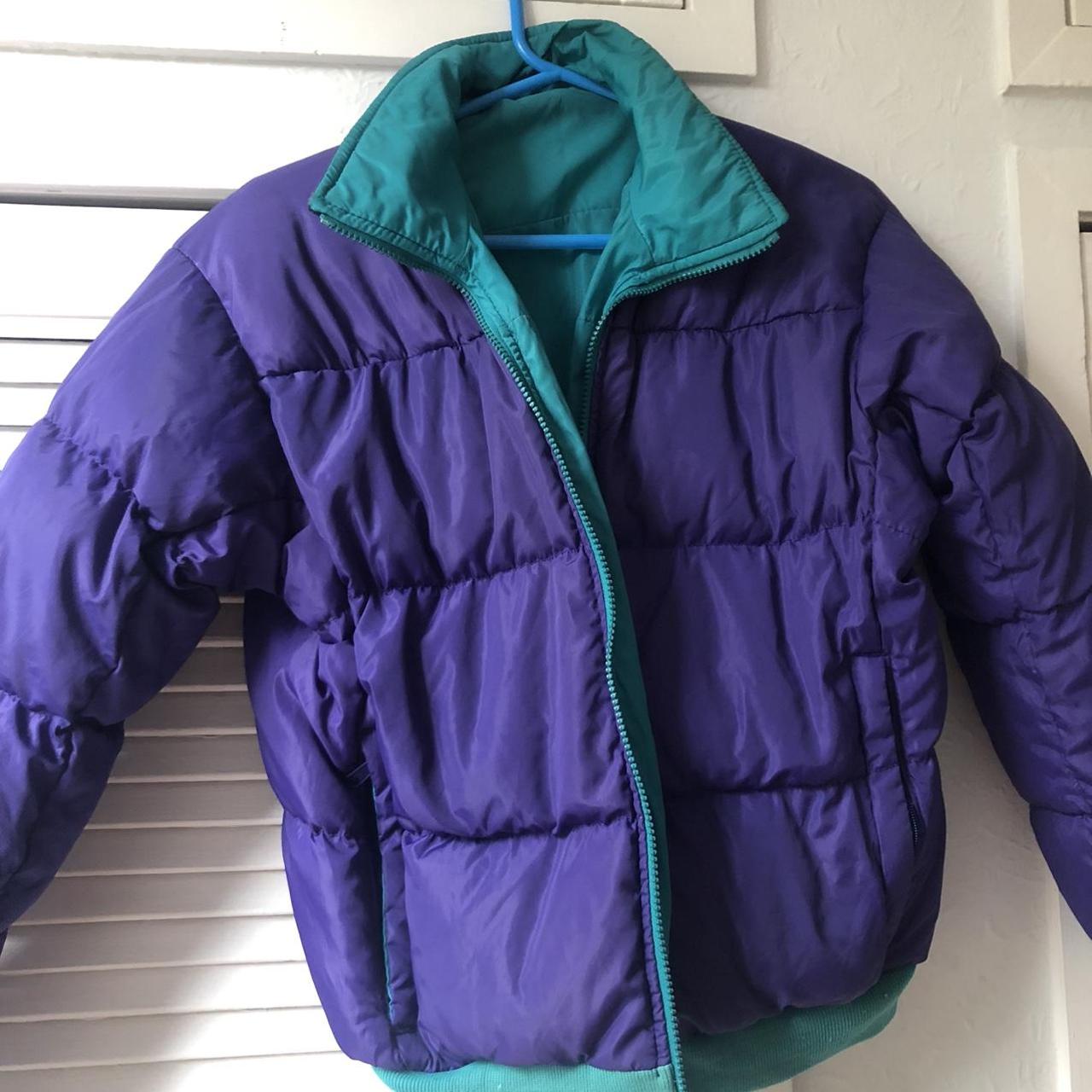 Columbia vintage puffer coat Super warm, reversible... - Depop