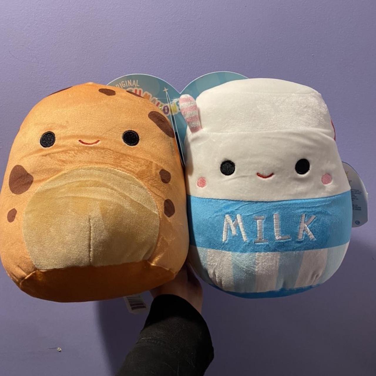 BNWT 8” Milk and cookies Squishmallow set Melly... Depop