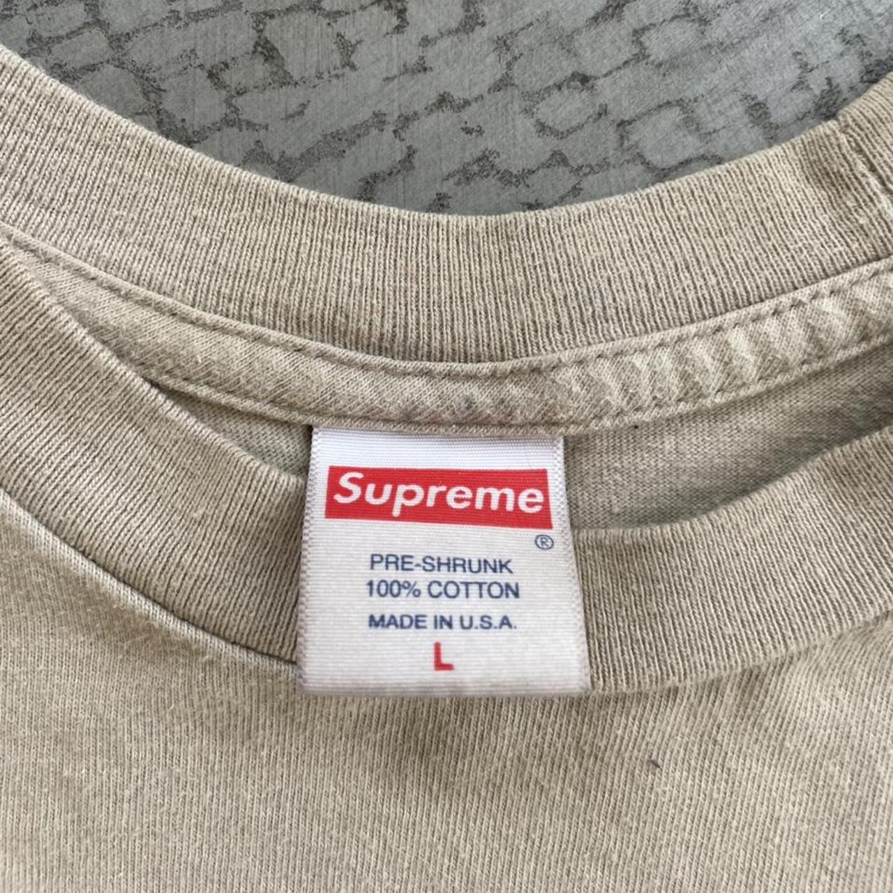 supreme tan shirt