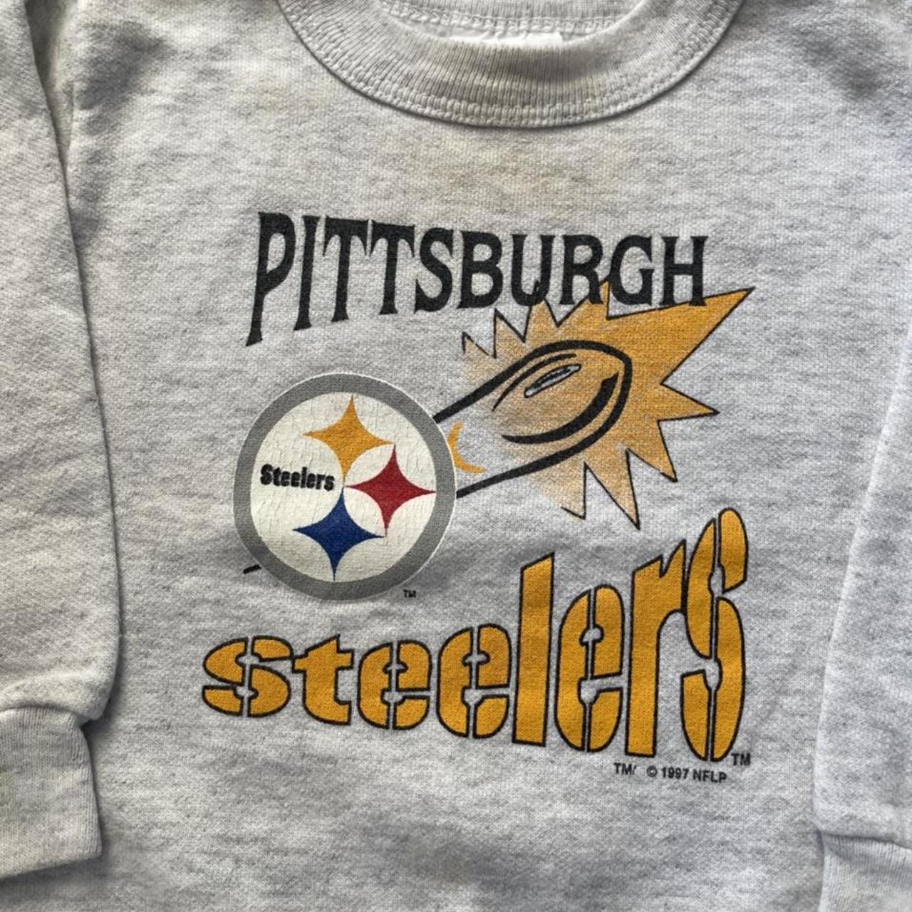 Vintage 1997 Pittsburgh Steelers Toddler Crewneck - Depop